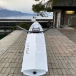 Nouveaux skiff au Club Aviron Vevey - Vue de face